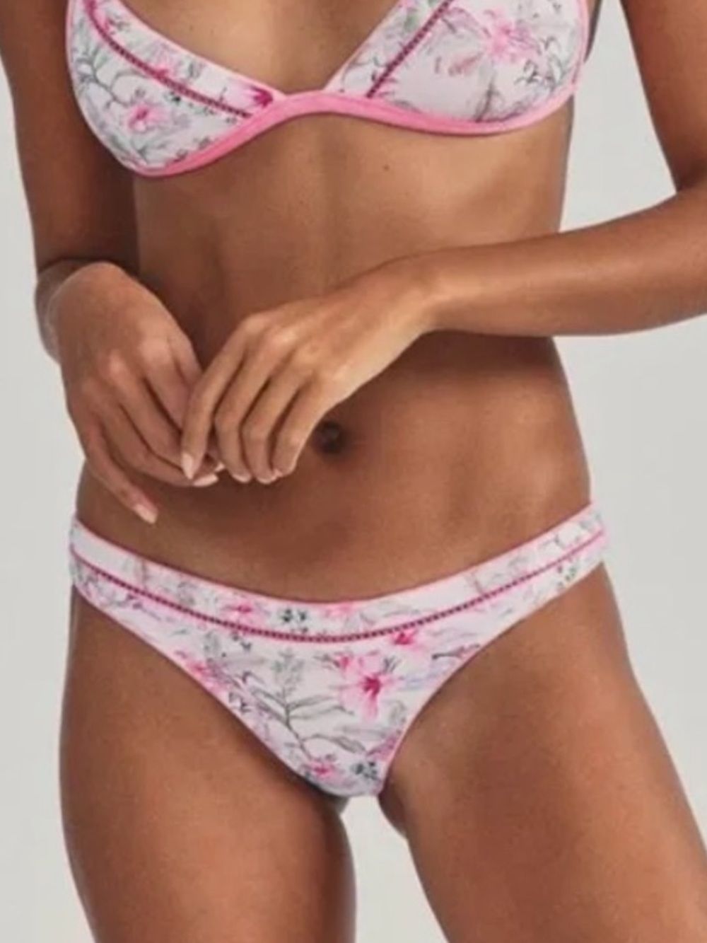 Loveshackfancy and Hurley Reversible Terry Cheeky bikini bottom